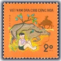 (1970-010) Марка Вьетнам "Животновод"   Дети III Θ