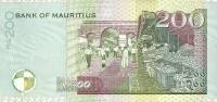 (,) Банкнота Маврикий 2001 год 200 рупий "Абдул Мохамед"   UNC