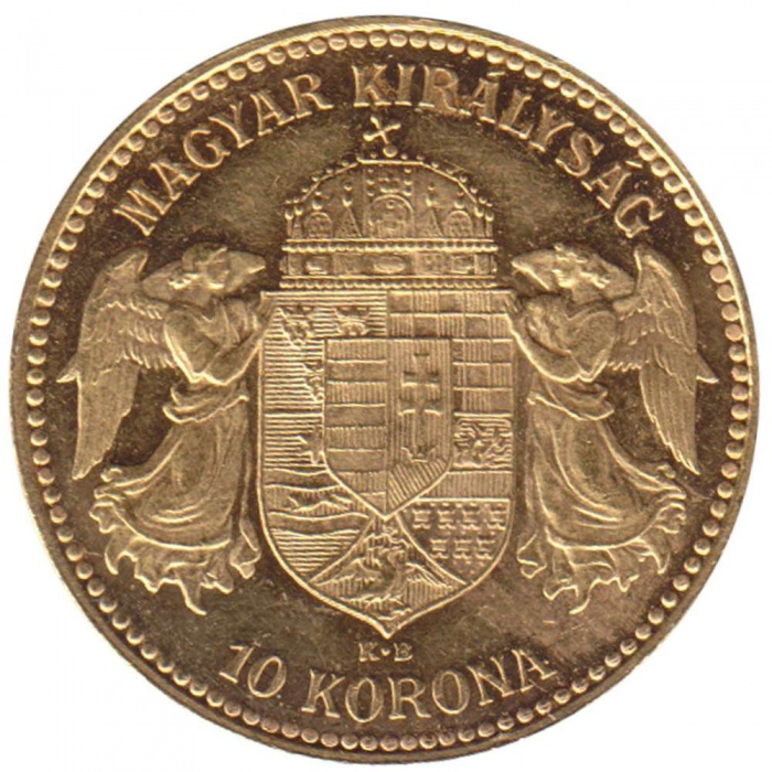  Монета Австро-Венгрия 1912 год      Золото (Au)  XF