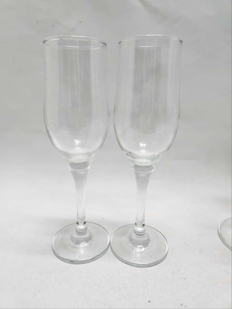 Бокалы 9 шт разных прозрачное стекло