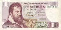 (№1967P-134a.9) Банкнота Бельгия 1967 год "100 Francs" (Подписи: Magdonelle amp; Ansiaux)