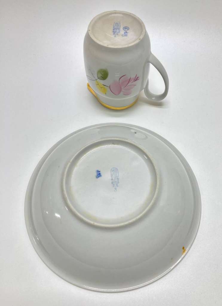 Блюдо + соусник молочник, Рига, СССР