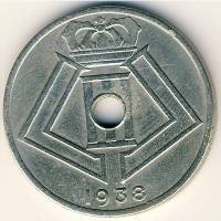 (№1938km115.2) Монета Бельгия 1938 год 25 Centimes (Медаль выравнивание)