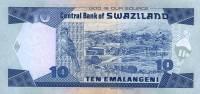 Банкнота Свазиленд 01.04.2001 год 10 лилангени Мсвати III   UNC