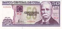 (,) Банкнота Куба 2009 год 50 песо "Каликсто Гарсиа-и-Иньигес"   UNC