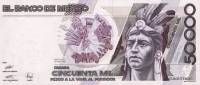 (№1989P-93b.1) Банкнота Мексика 1989 год "50,000 Pesos"
