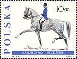 (1967-001) Марка Польша "Дрессура"   Конный спорт II Θ