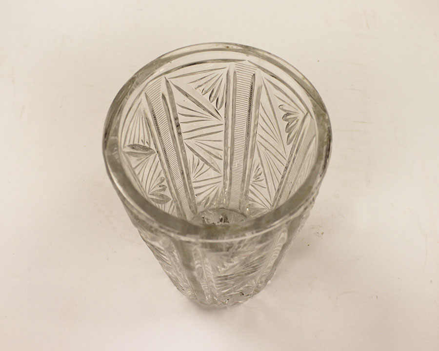 Ваза для букетов "Пальма", стекло (состояние на фото)