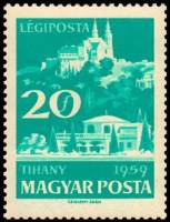 (1959-046) Марка Венгрия "Тихань"    Озеро Балатон II Θ