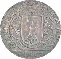 (№1623km82(basel)) Монета Швейцария 1623 год 1 Dicken (20 Кройцер)