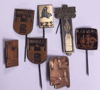 Набор значков знаков (7 шт.) Разные страны "Иностранные значки" Игла 