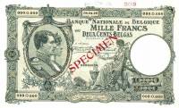 (№1928P-104s) Банкнота Бельгия 1928 год "1,000 Francs"