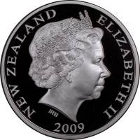 (№2009km323) Монета Новая Зеландия 2009 год 1 Dollar (Южный Кит)