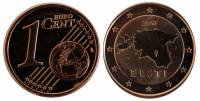 (2017) Монета Эстония 2017 год 1 евроцент   Сталь, покрытая медью  UNC