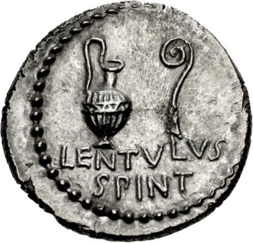 (№1970) Монета Римская империя 1970 год 1 Denarius (С. Кассий Лонгин)