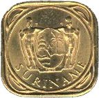 (№1962km12.1) Монета Суринам 1962 год 5 Cents