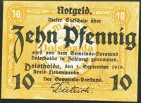 (№1919) Банкнота Германия 1919 год "10 Pfennig"