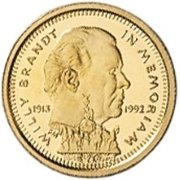 () Монета Либерия 1992 год 20  ""    AU