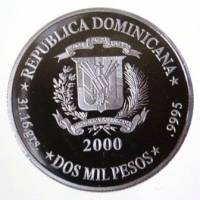 (№2000km109) Монета Доминиканская Республика 2000 год 2,000 Pesos (Третье тысячелетие христианства )