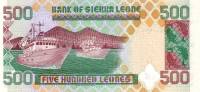 Банкнота Сьерра-Леоне 01.03.2003 год 500 леоне Кай Лондо   UNC