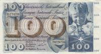 (№1963P-49e.2) Банкнота Швейцария 1963 год "100 Franken/Francs/Franchi" (Подписи: Brenno Galli  R)