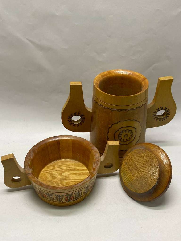 Набор деревянной посуды 12 предметов