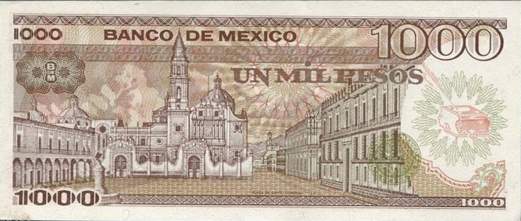 (1984) Банкнота Мексика 1984 год 1 000 песо &quot;Хуана Инес де ла Крус&quot;   UNC