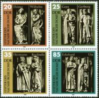(1983-050) Лист (4 м 2х2) Германия (ГДР) "Фигуры"    Наумбургский собор III Θ
