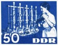 (1963-) Марка Германия (ГДР) ""    Chemistry For Peace And Socialism III Θ