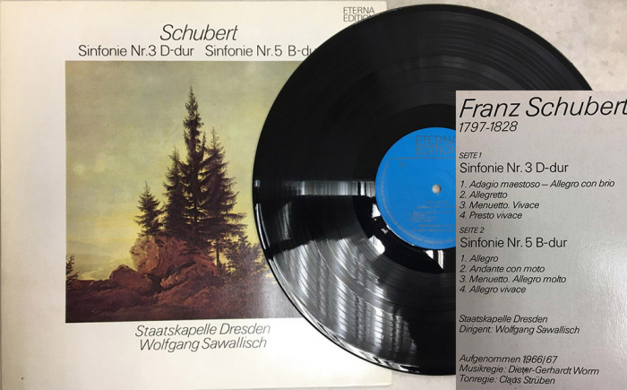 Пластинка виниловая &quot;F. Schubert. Sinfonie № 3&quot; Мелодия 300 мм. (Сост. отл.)