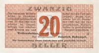 (№1920) Банкнота Австрия 1920 год "20 Heller"
