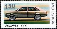 (1978-023) Марка Польша "Автомобиль 'Полонез'"    Новые легковые автомобили III O