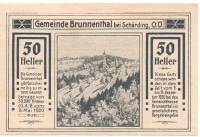 (№1920) Банкнота Австрия 1920 год "50 Heller"