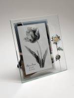 Фоторамка настольная стекло стразы 19х17 см для фото 10 х 15 см новая