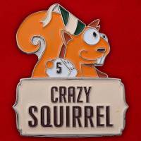 29787\132787 Значок "Crazy Squirrel"