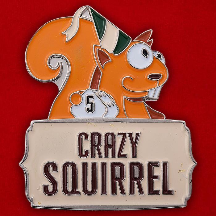 29787\132787 Значок &quot;Crazy Squirrel&quot;