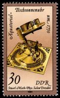 (1983-041) Марка Германия (ГДР) "Солнечные часы (1750)"    Песочные и Солнечные часы II Θ