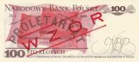 (1975) Банкнота Польша 1976 год 100 злотых "Людвиг Варинский"   UNC