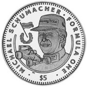 () Монета Либерия 1992 год 5 долларов ""   AU