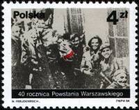 (1984-034) Марка Польша "Группа повстанцев"    40-летие Варшавского восстания I Θ