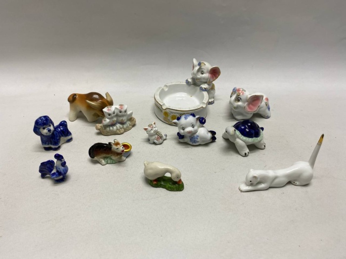 Сувенирные фигурки керамика 12 шт