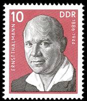 (1976-001) Марка Германия (ГДР) "Эрнст Тельманн"    Деятели Рабочего движения III Θ