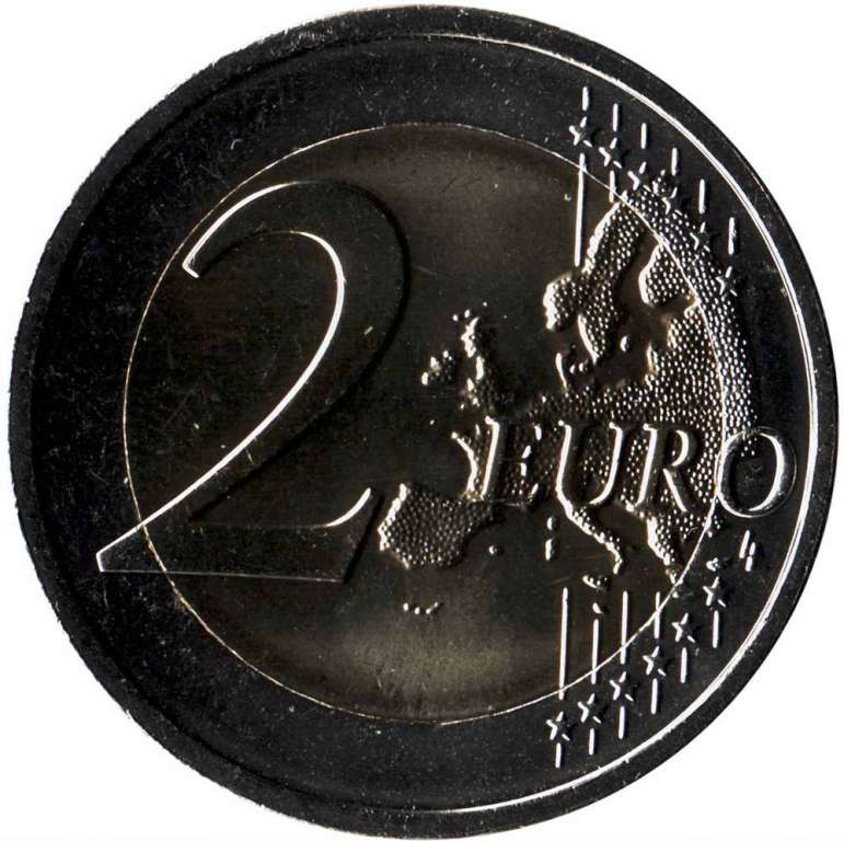 (009) Монета Мальта 2015 год 2 евро &quot;Республика 1974 года&quot;  Биметалл  UNC