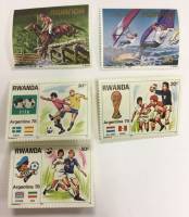 (--) Набор марок Руанда "5 шт."  Негашеные  , III O