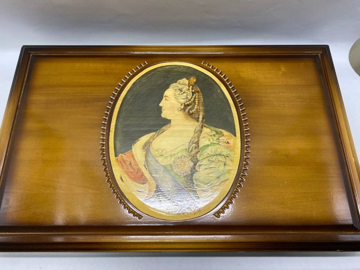 Футляр для монет дерево 2 яруса, ячейки под капсулу 40,6 мм