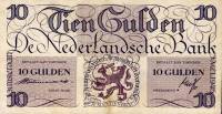 (№1945P-74) Банкнота Нидерланды 1945 год "10 Gulden"
