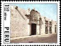 (№1974-950) Марка Перу 1974 год "Пейзажи и города Перу морального доме Арекипа", Гашеная