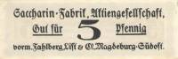 (№1915) Банкнота Германия 1915 год "5 Pfennig"