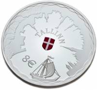(№2017) Монета Эстония 2017 год 8 Euro (Таллинн)