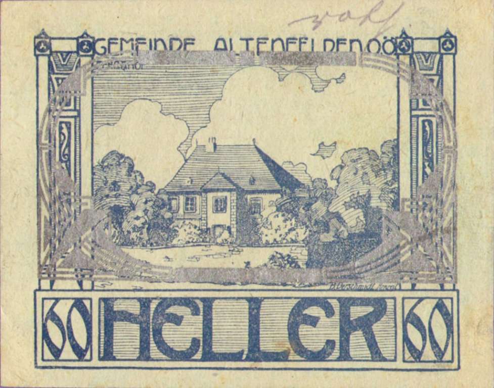(№1920) Банкнота Австрия 1920 год &quot;60 Heller&quot;